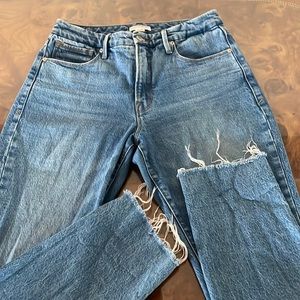 Good American boyfriend jeans size 28